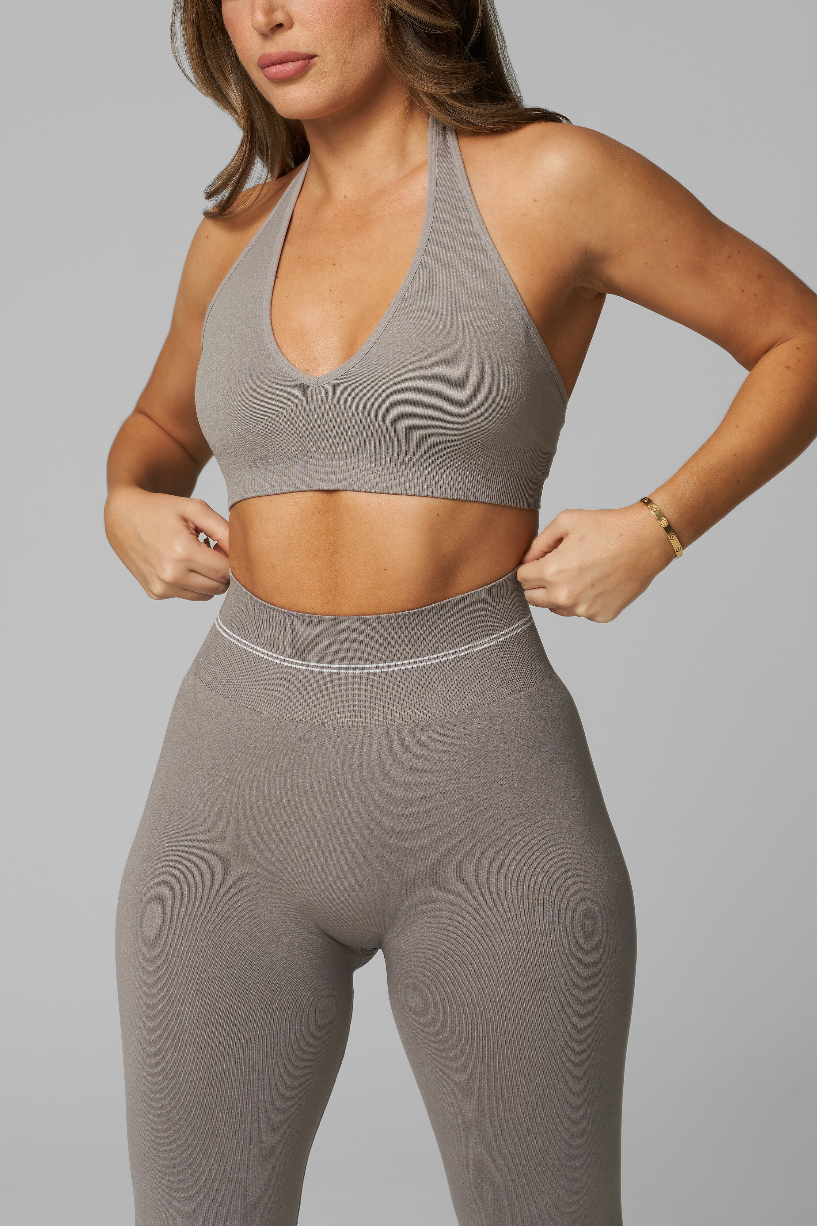 Stone True Form Seamless Halter Bra