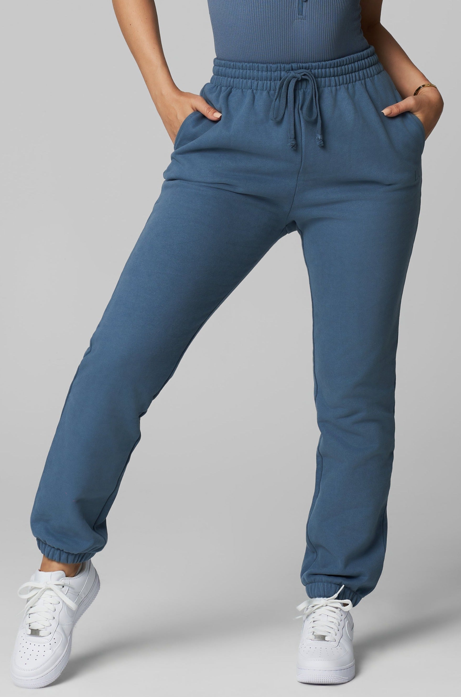 Dusty Blue Heavy Cotton Sweatpant