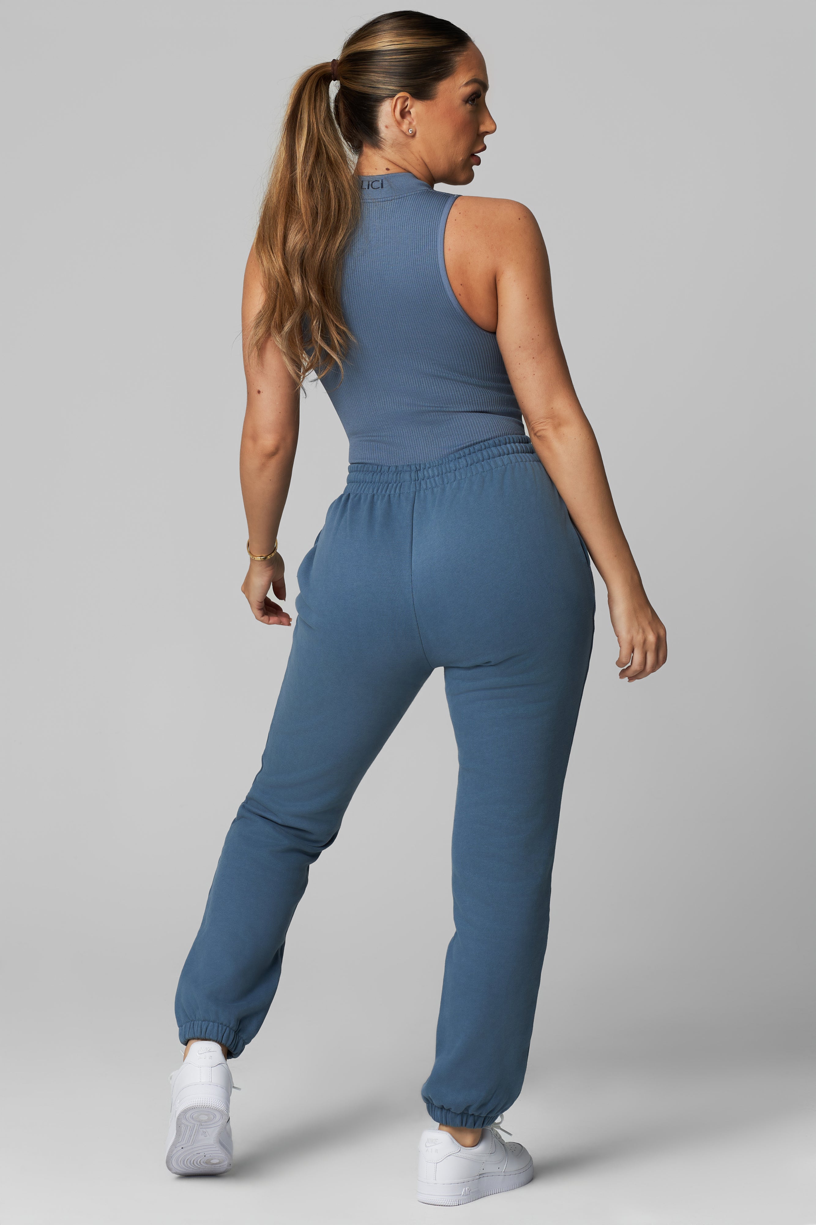 Dusty Blue Heavy Cotton Sweatpant