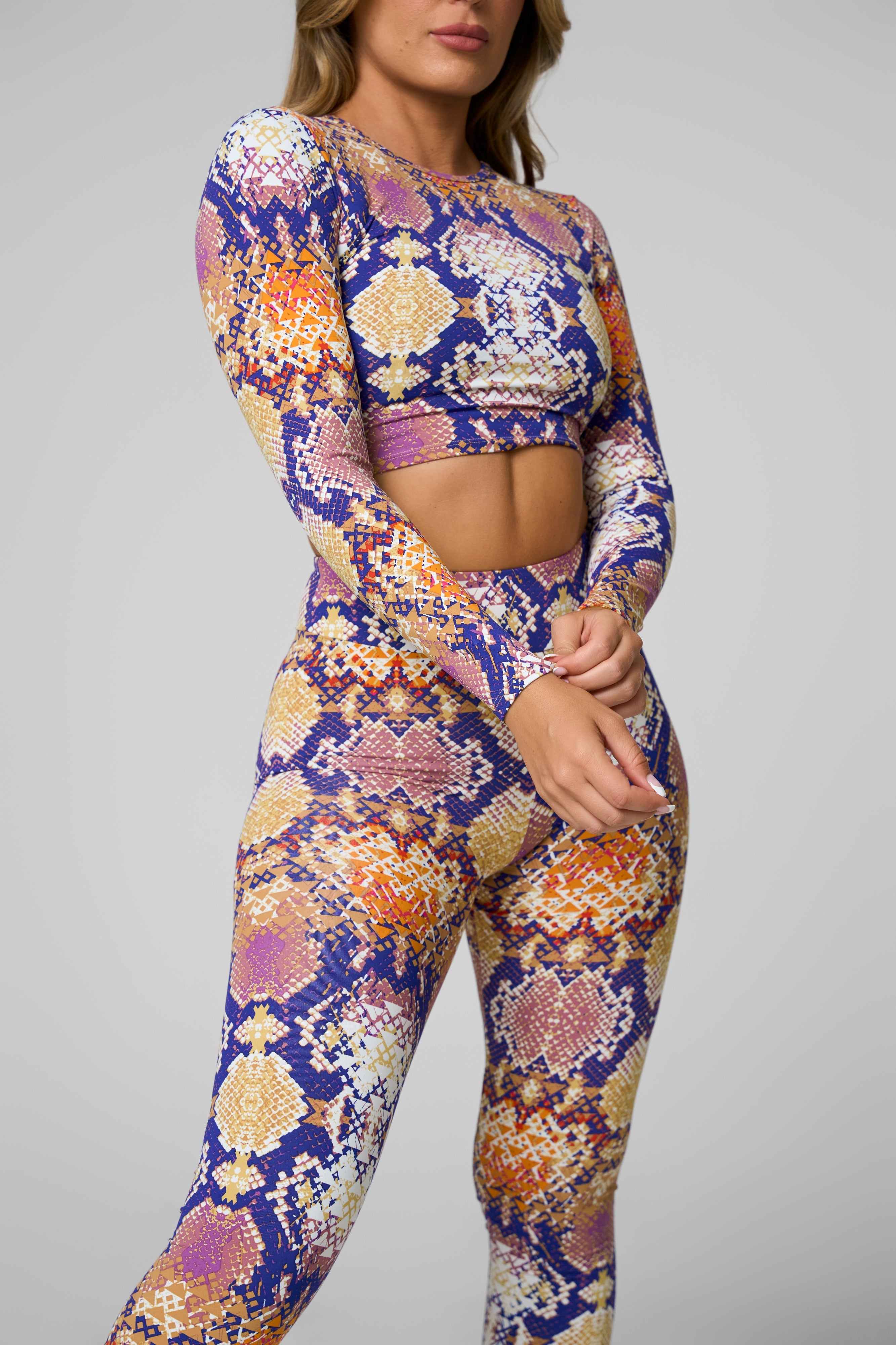 Chakra Long Sleeve Crop Top