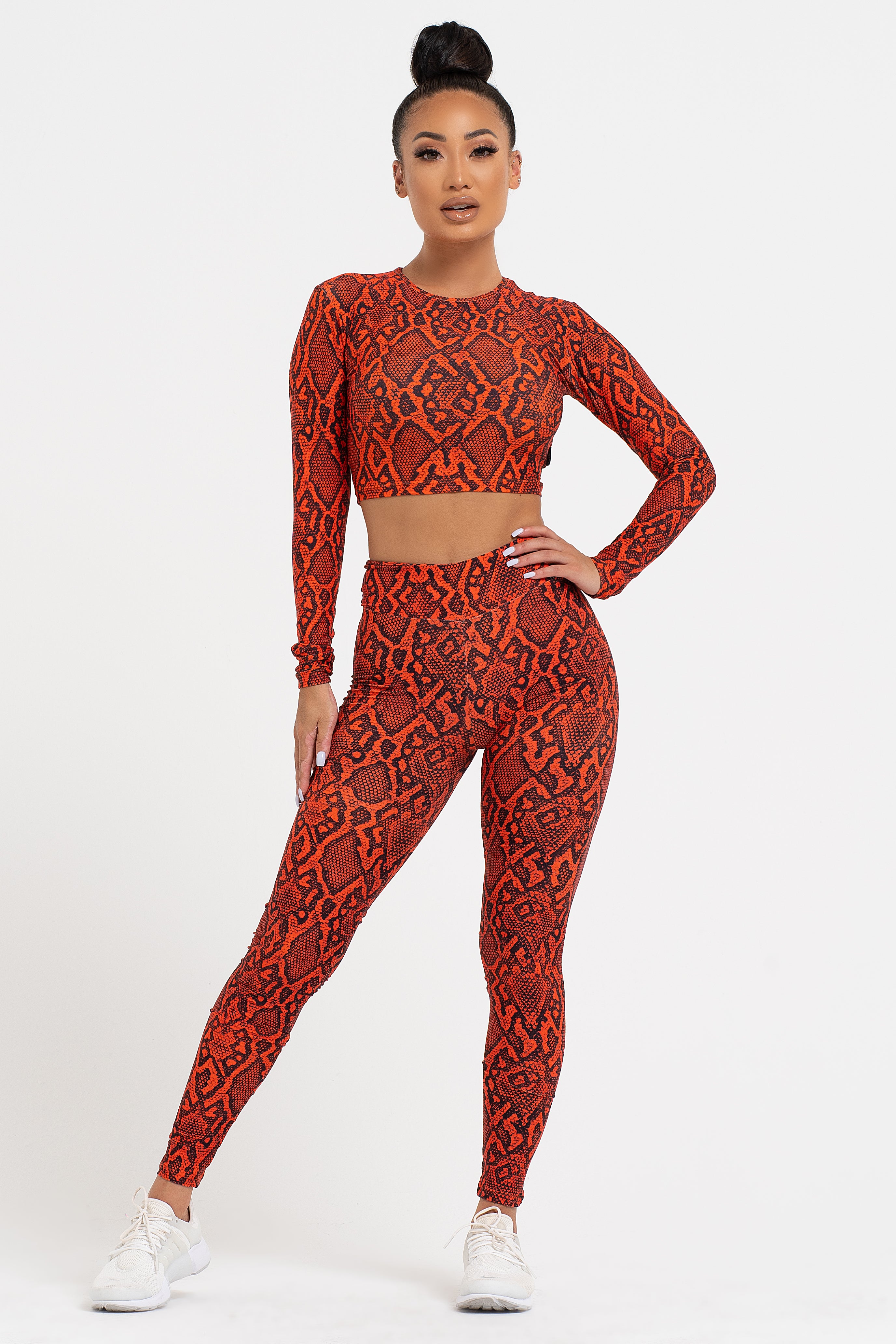 Venom Long Sleeve Crop Top