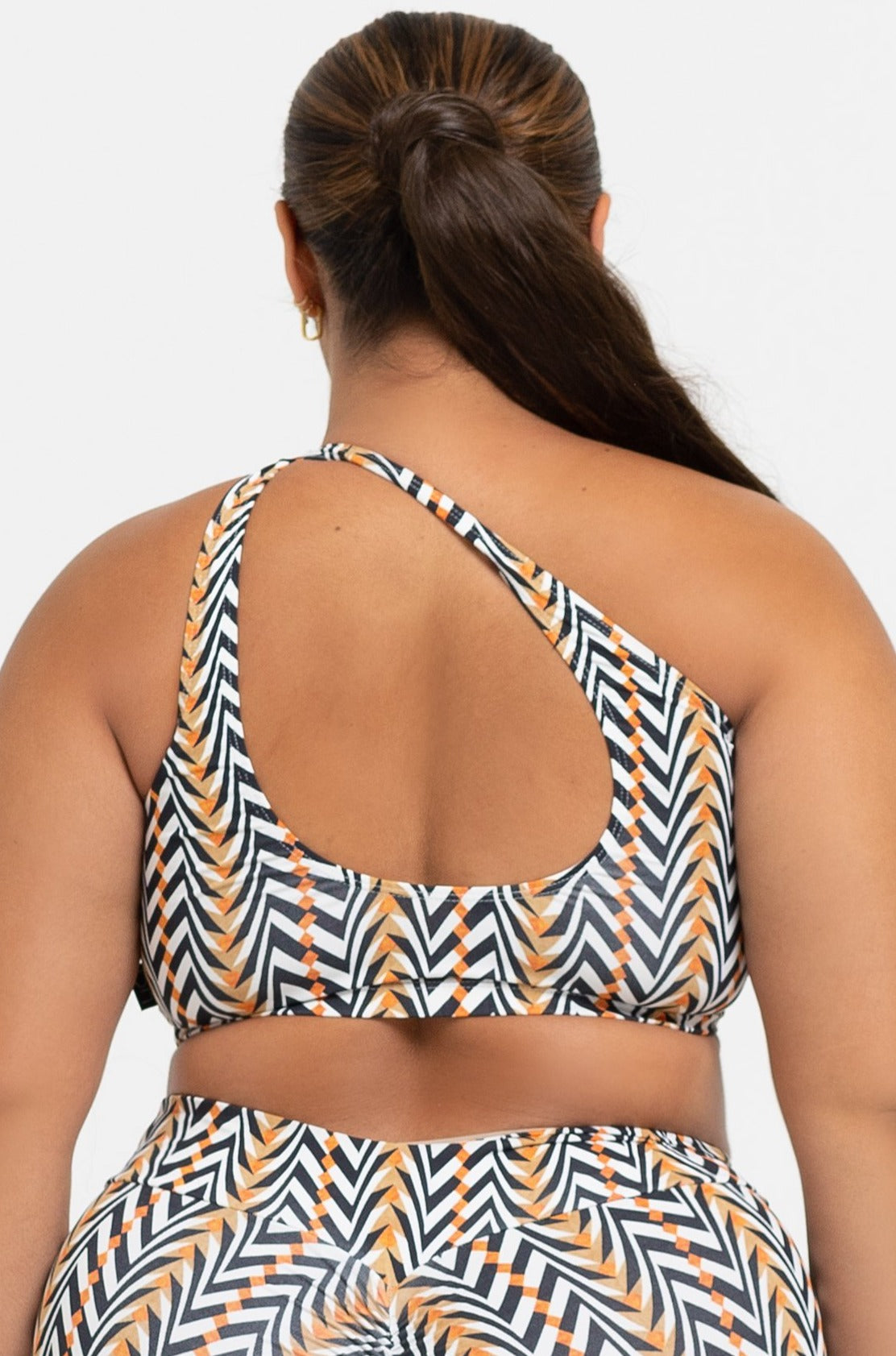 Tribal One Shoulder Bra