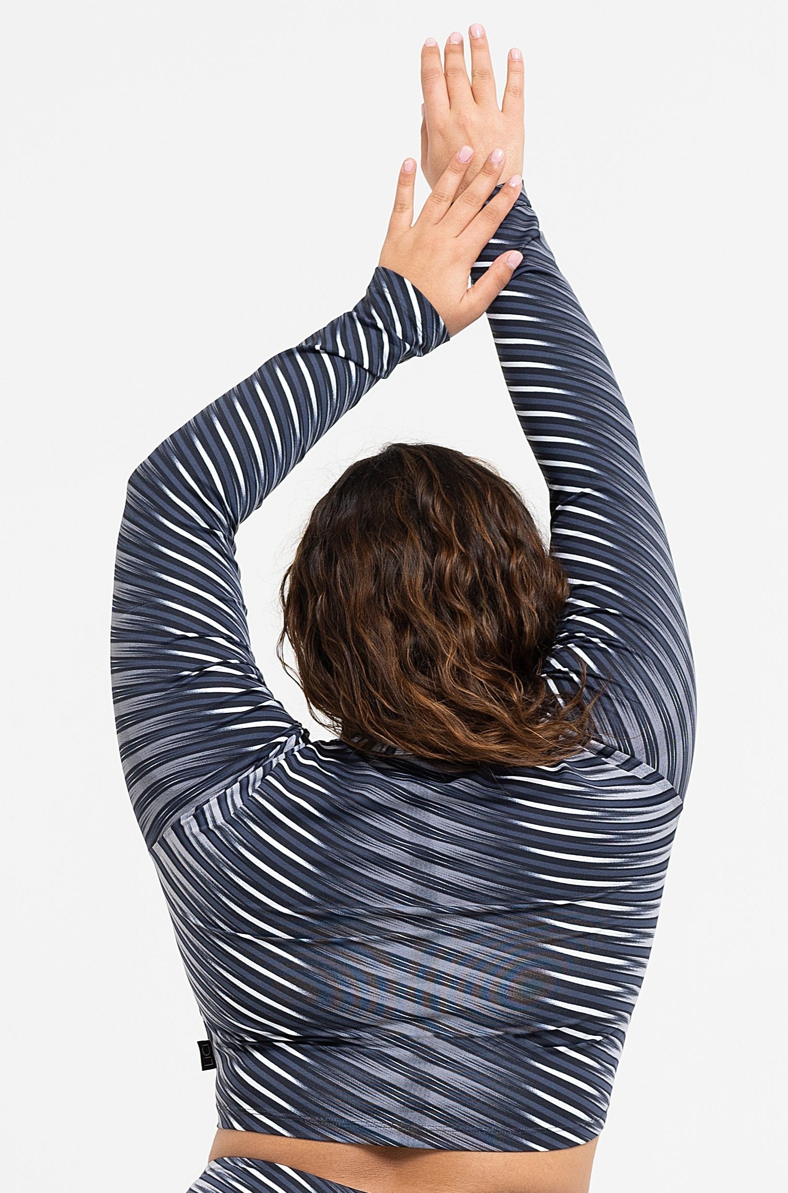 Midnight Long Sleeve Crop Top