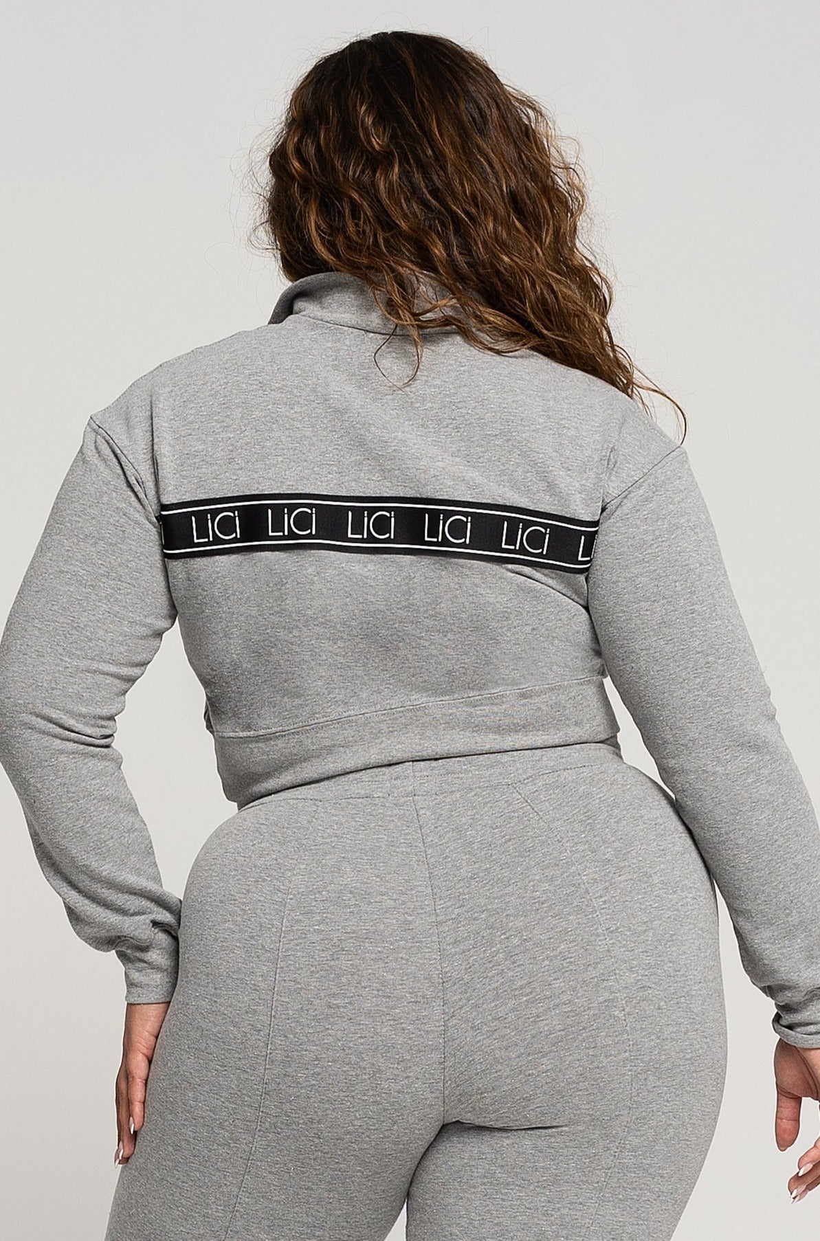Grey Fleece Quarter-Zip Sweatshirt