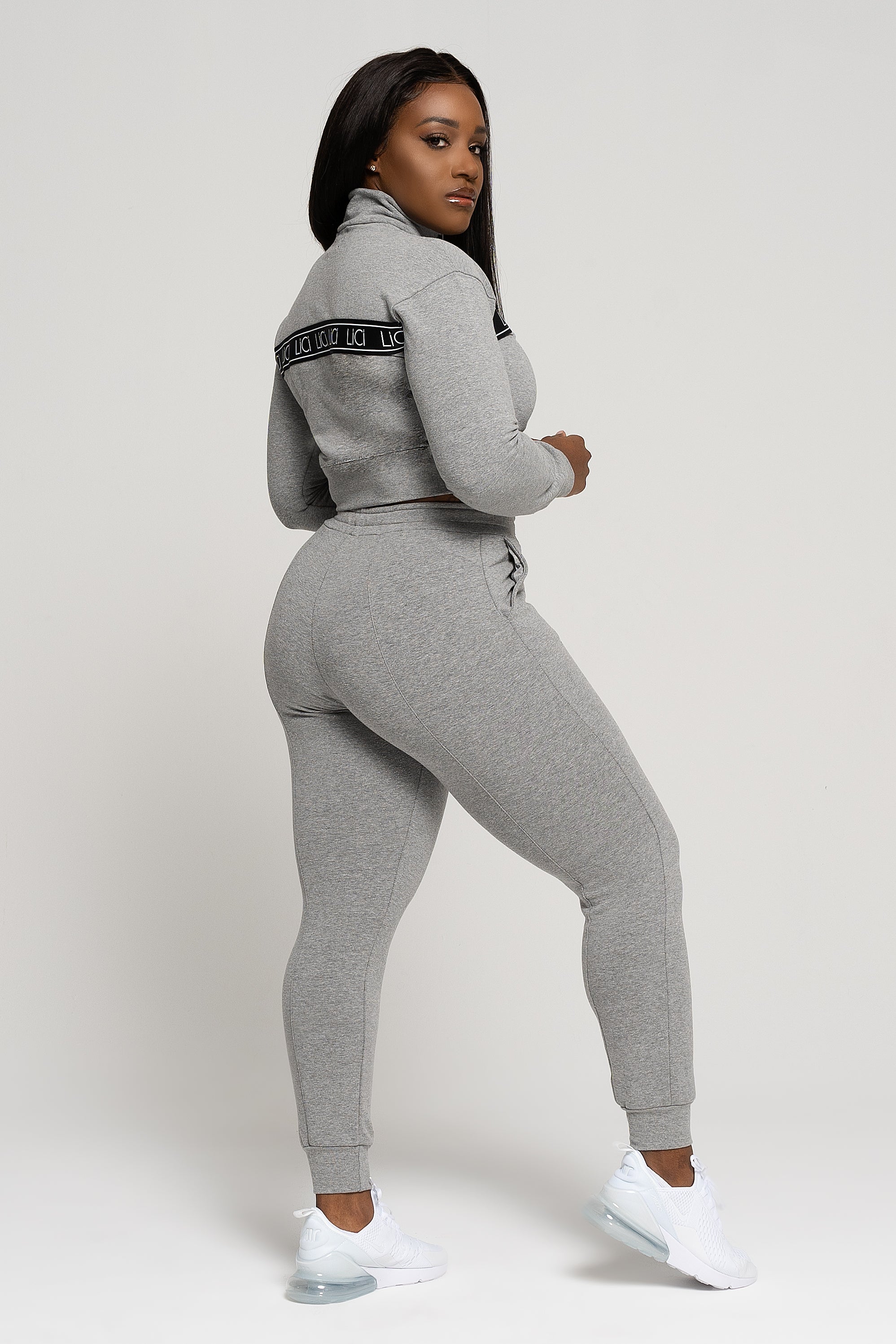 Grey Fleece Quarter-Zip Sweatshirt
