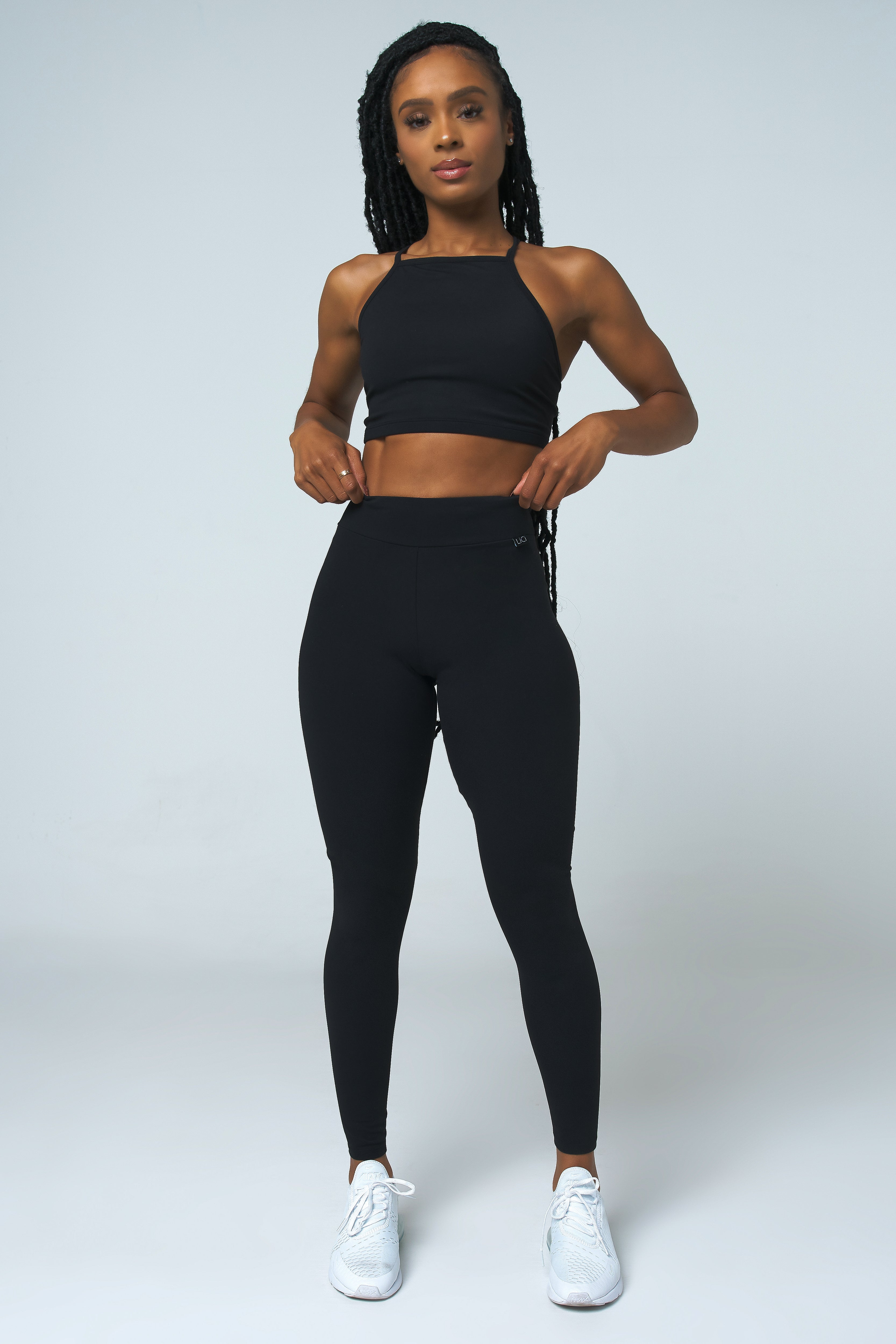 Black High Waist Scrunch Legging