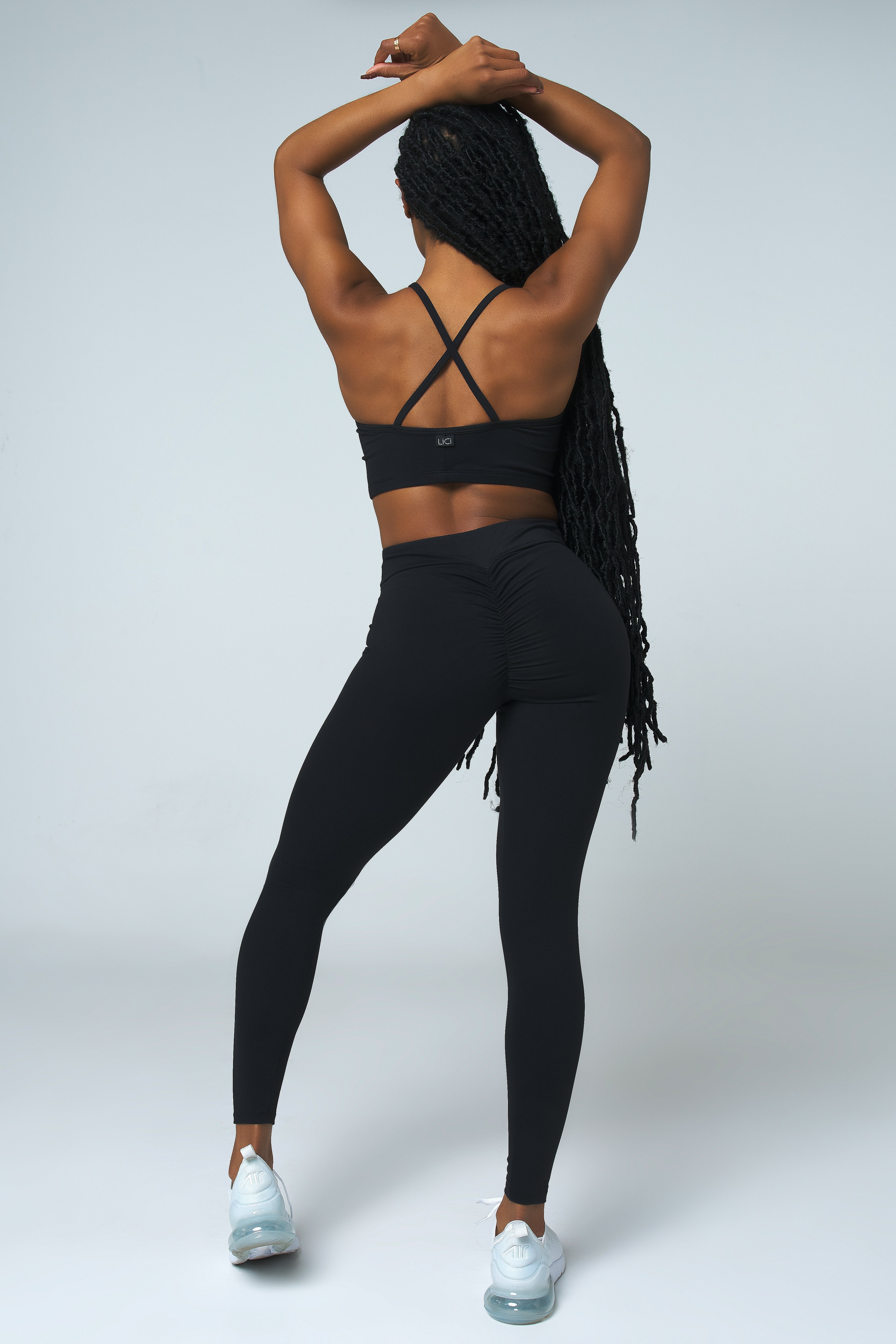 Black High Waist Scrunch Legging