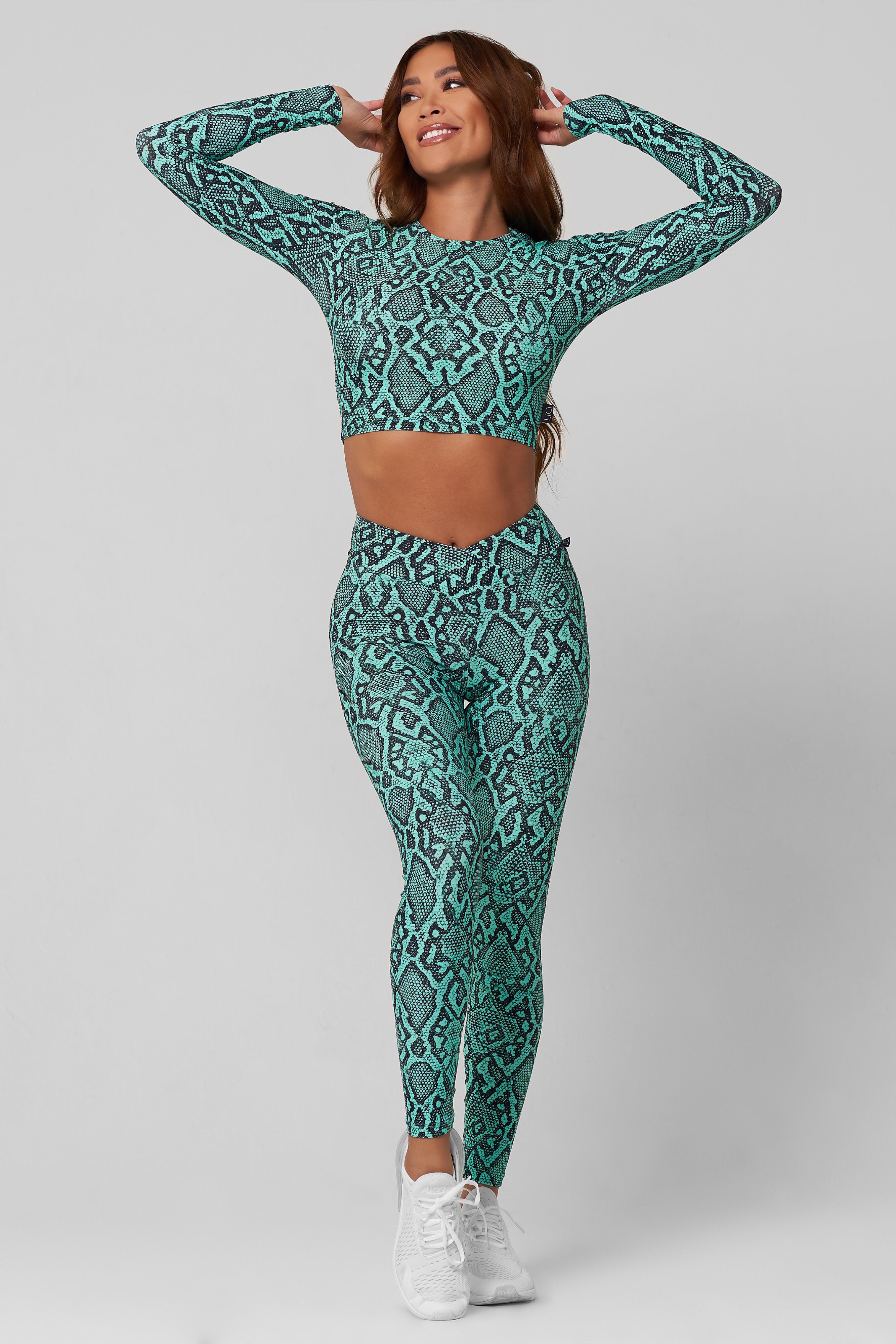 Boa Long Sleeve Crop Top