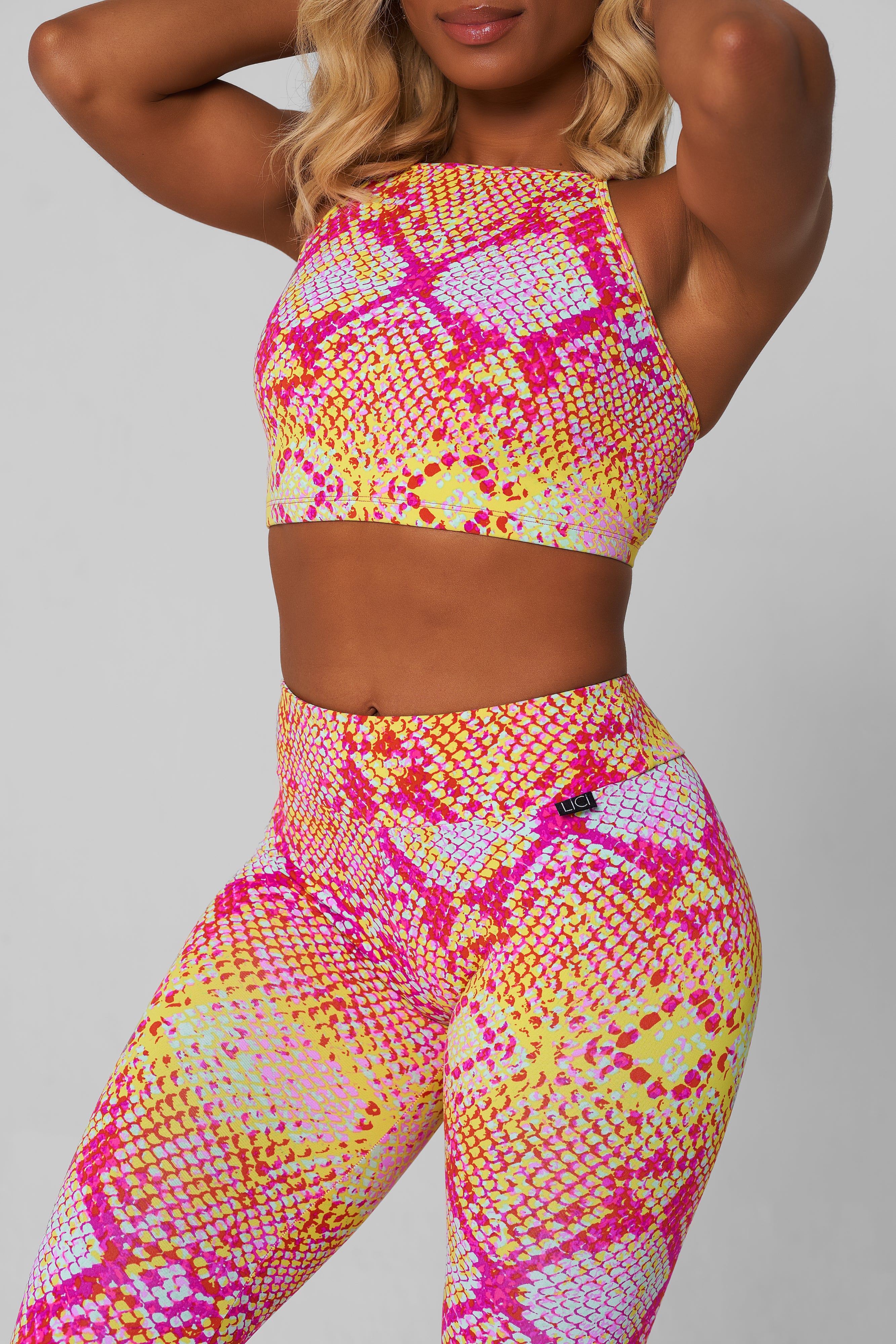 Pink Lemonade Criss Cross Crop Top