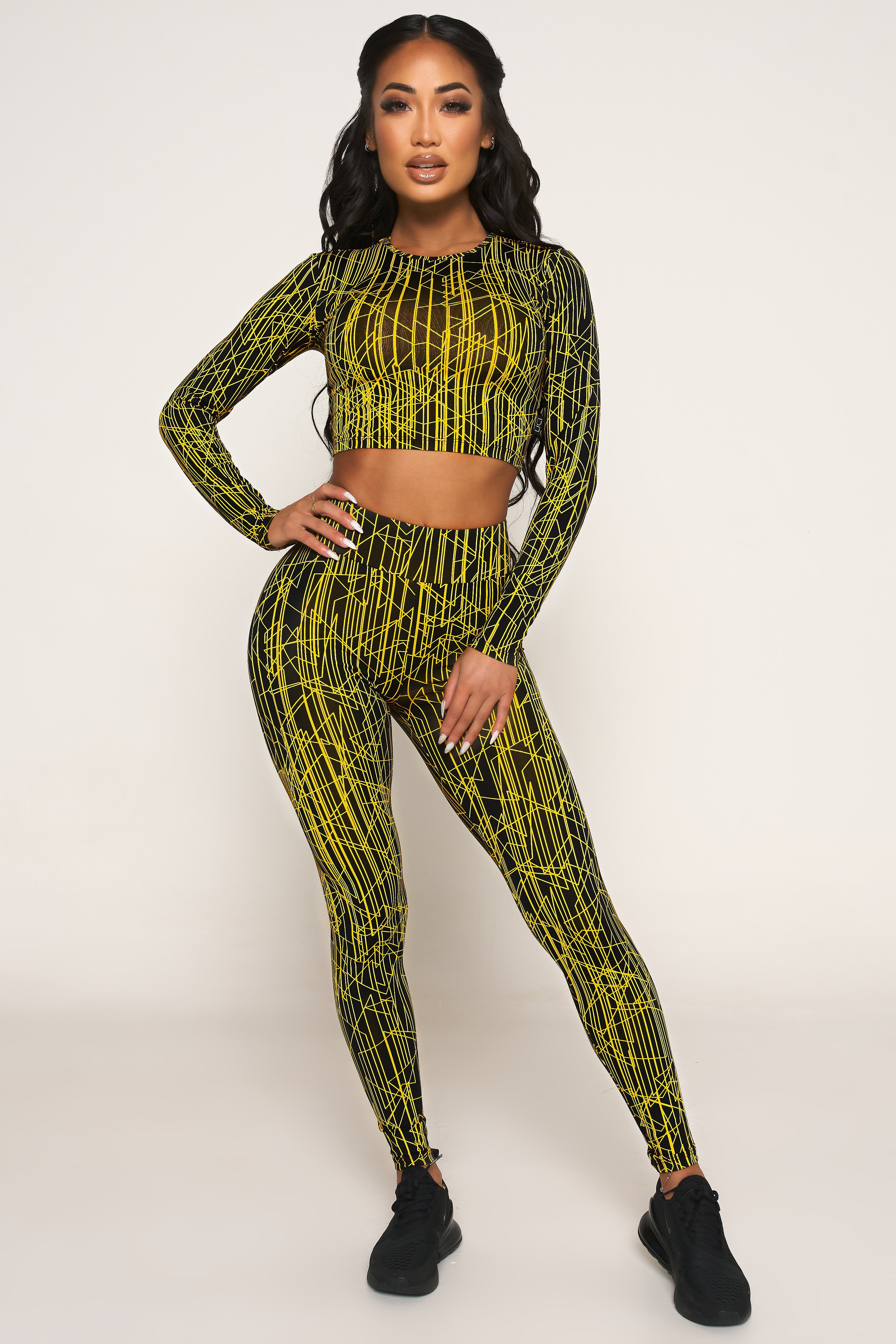 Pulse Long Sleeve Crop Top