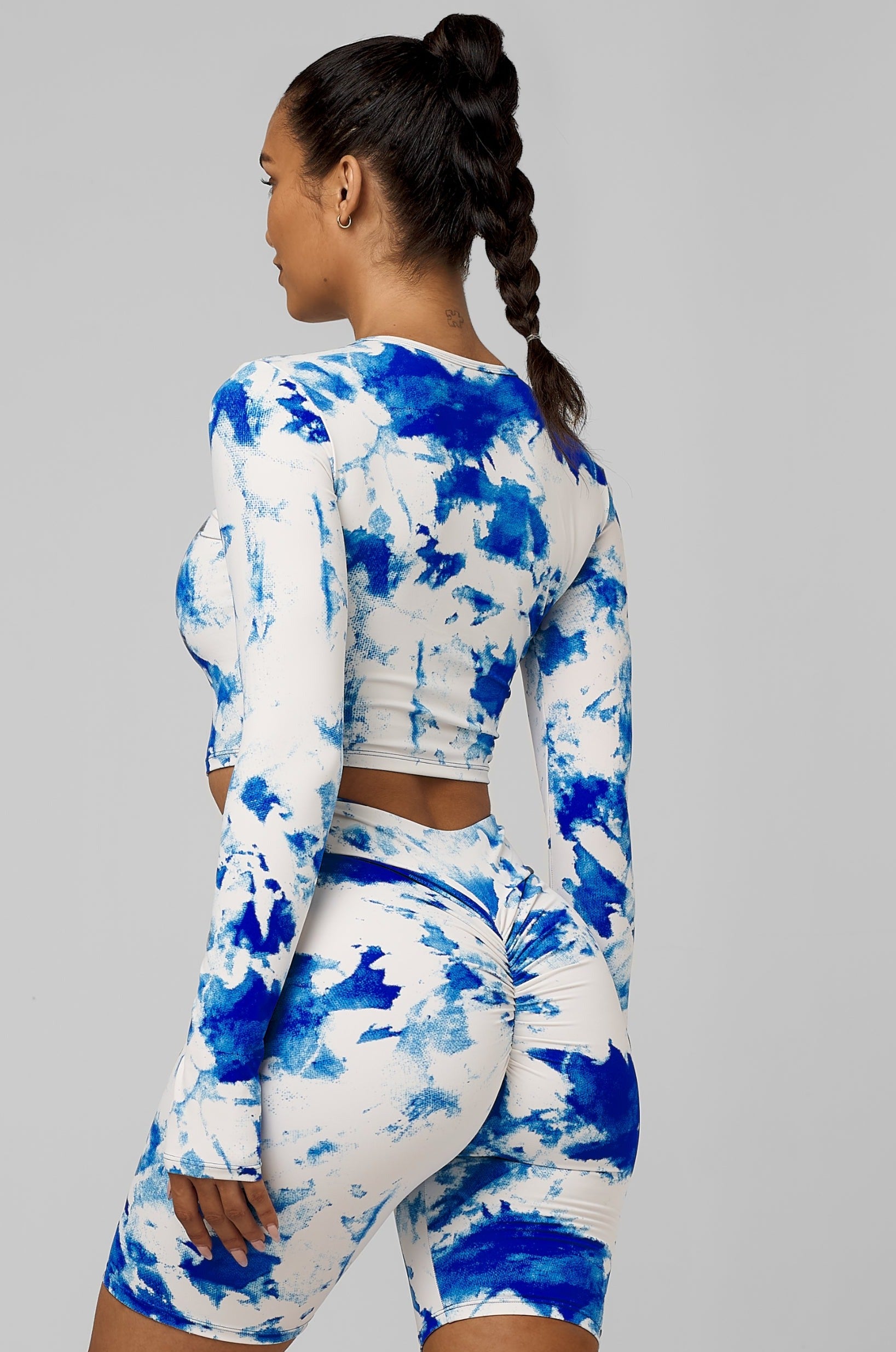 Santorini Long Sleeve Crop Top