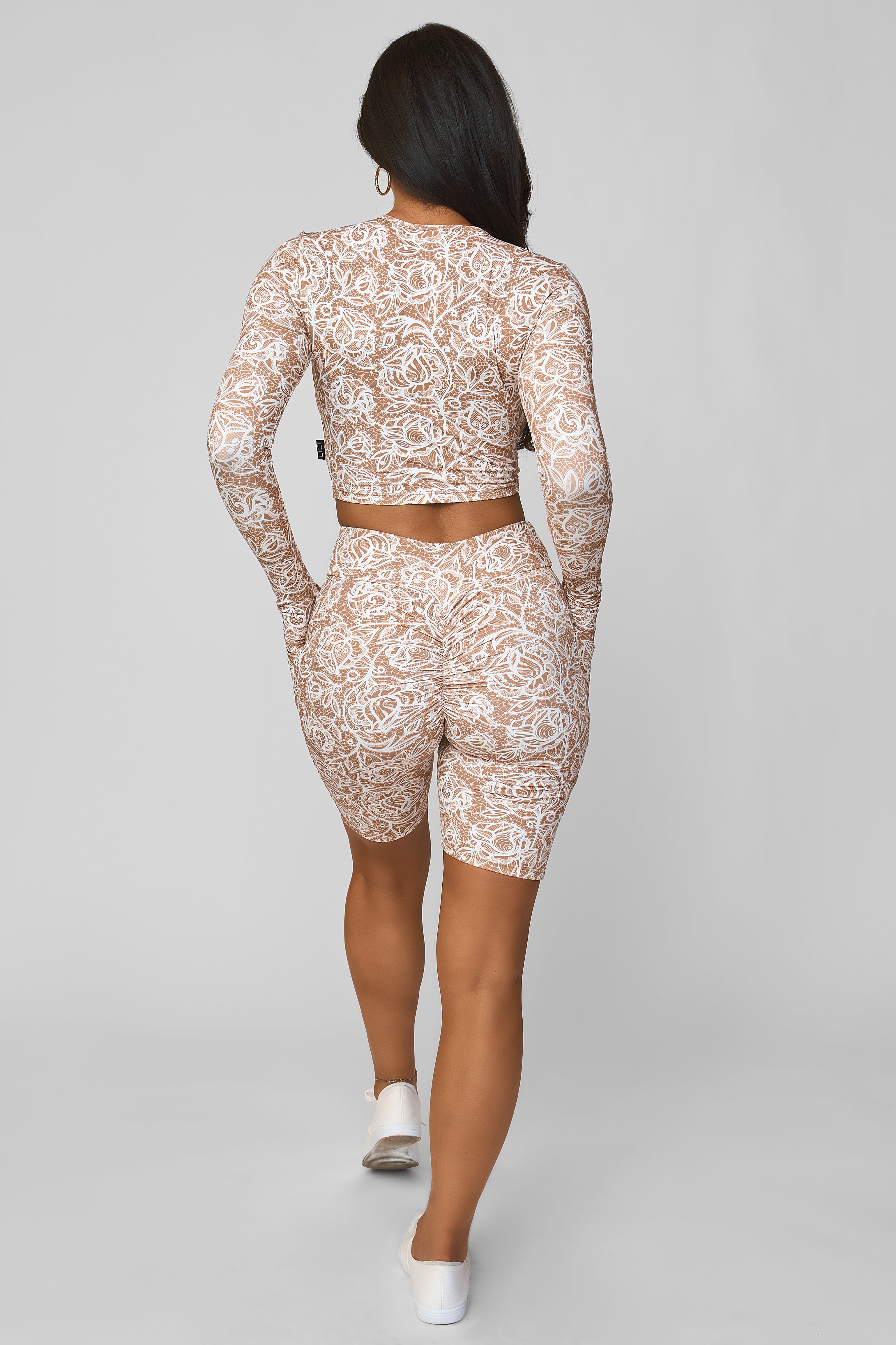 Capri High Waist Scrunch Biker Short