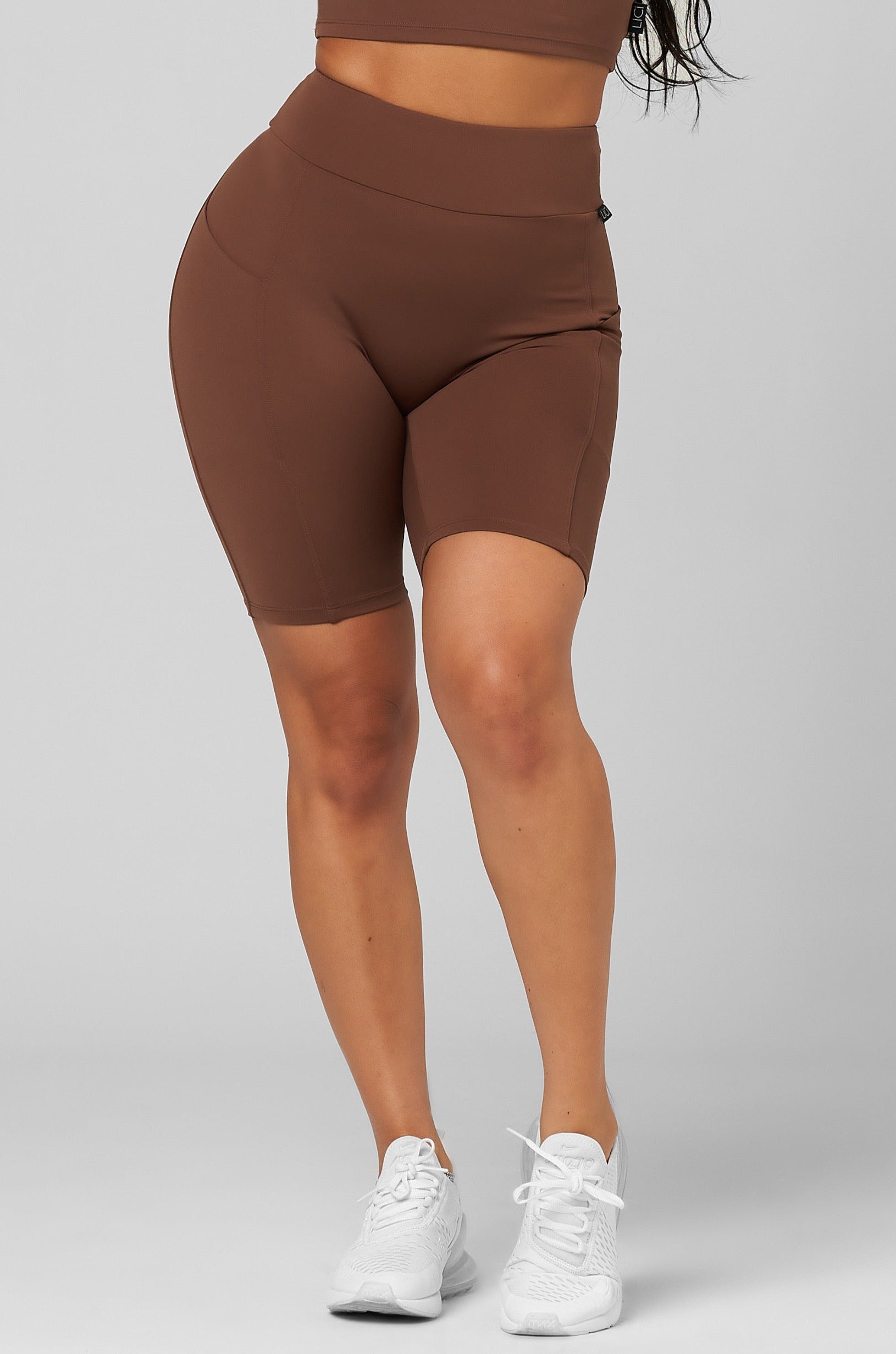 Cinnamon High Waist Scrunch Biker Short