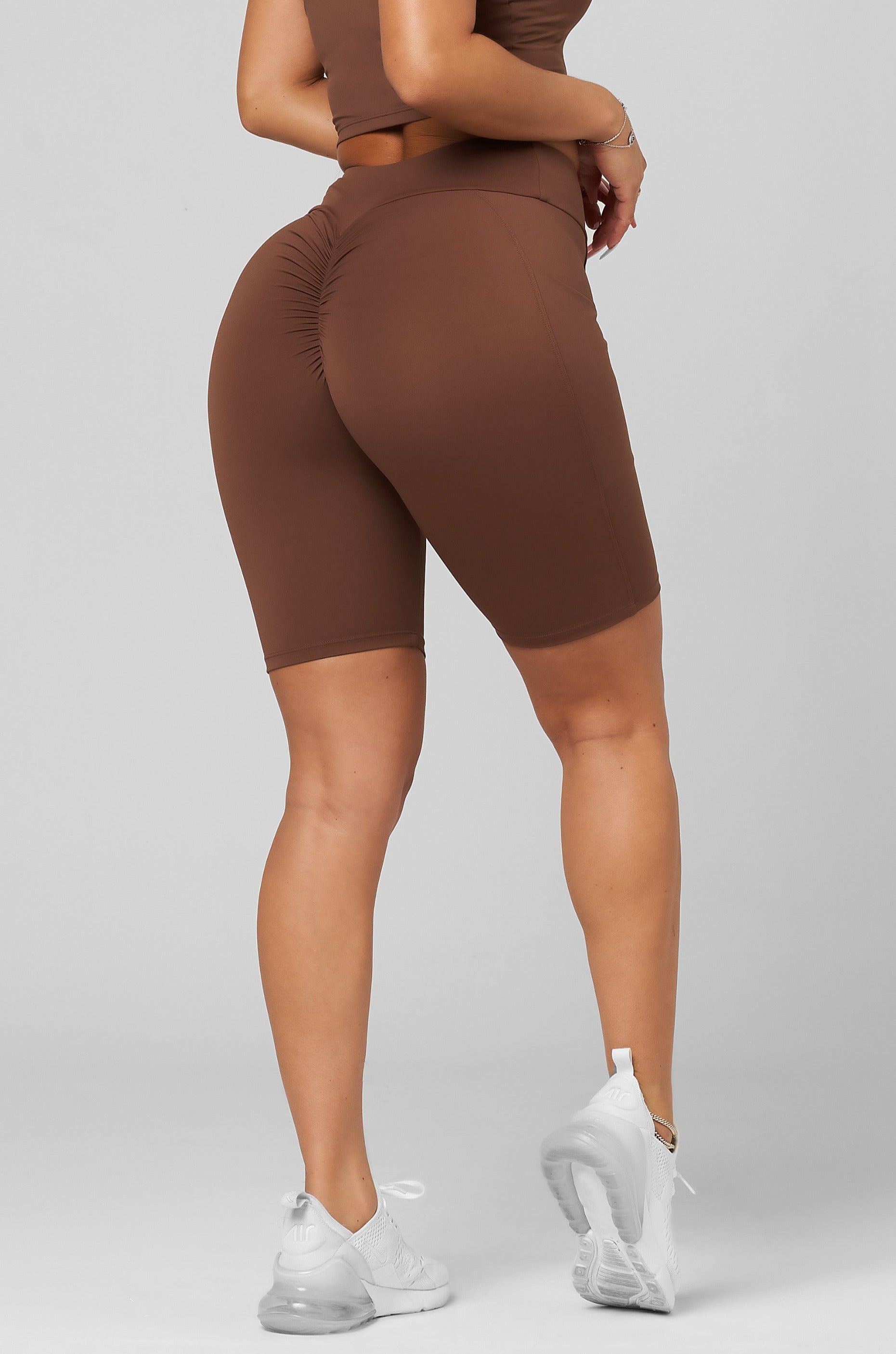 Cinnamon High Waist Scrunch Biker Short