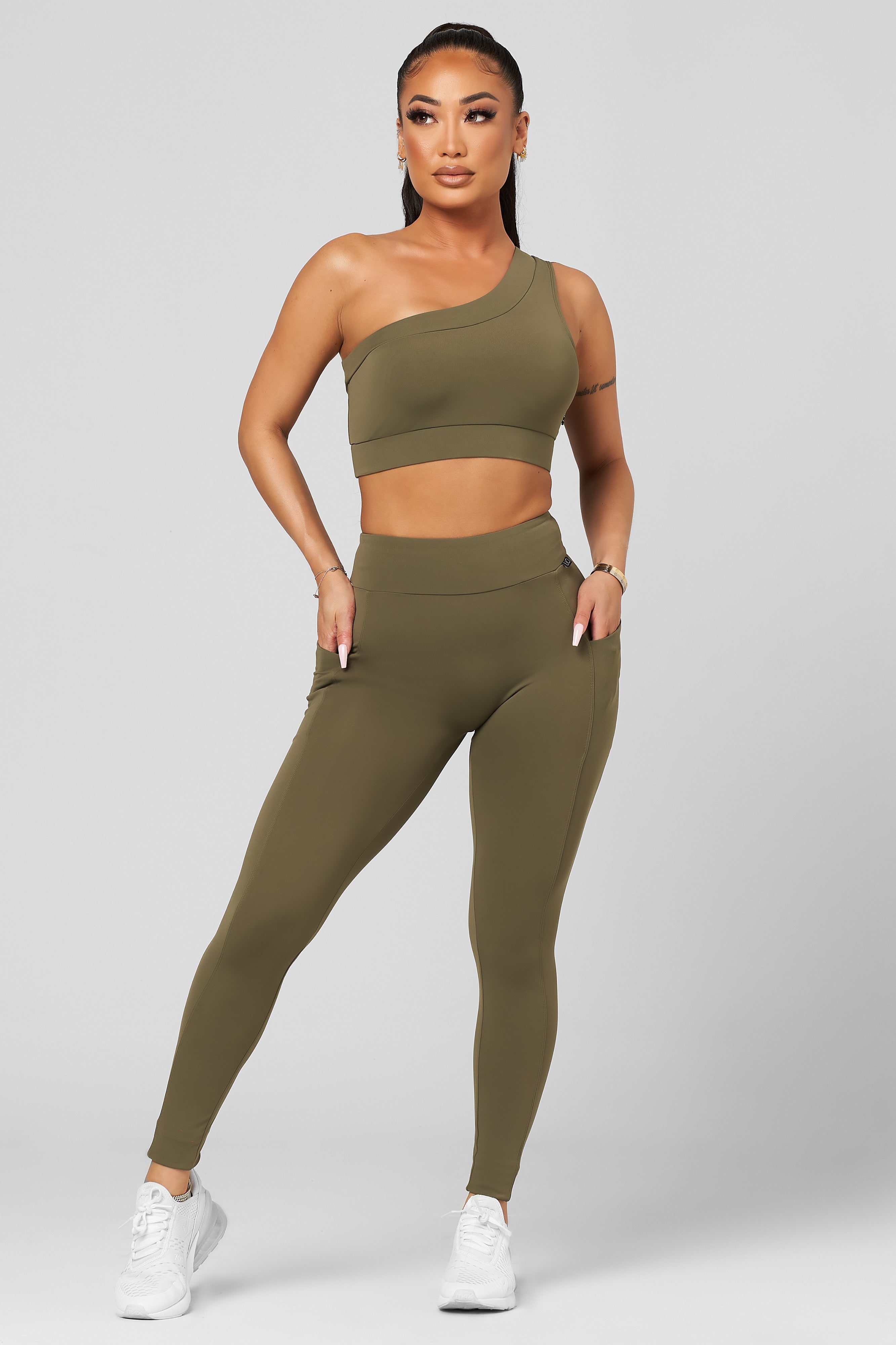 Sage Classic One Shoulder Bra