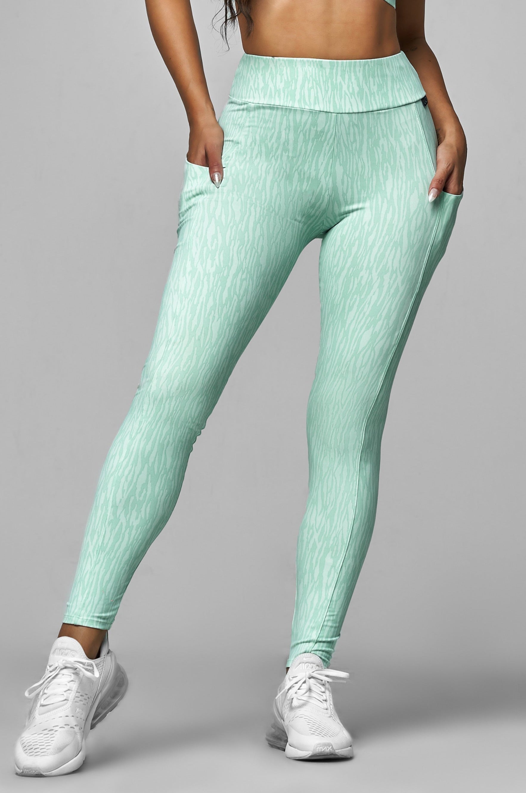 Mint Zebra Pocket Legging