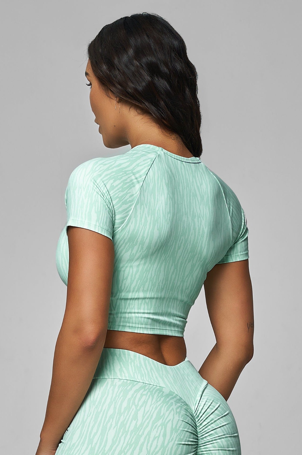 Mint Zebra T-Shirt Top