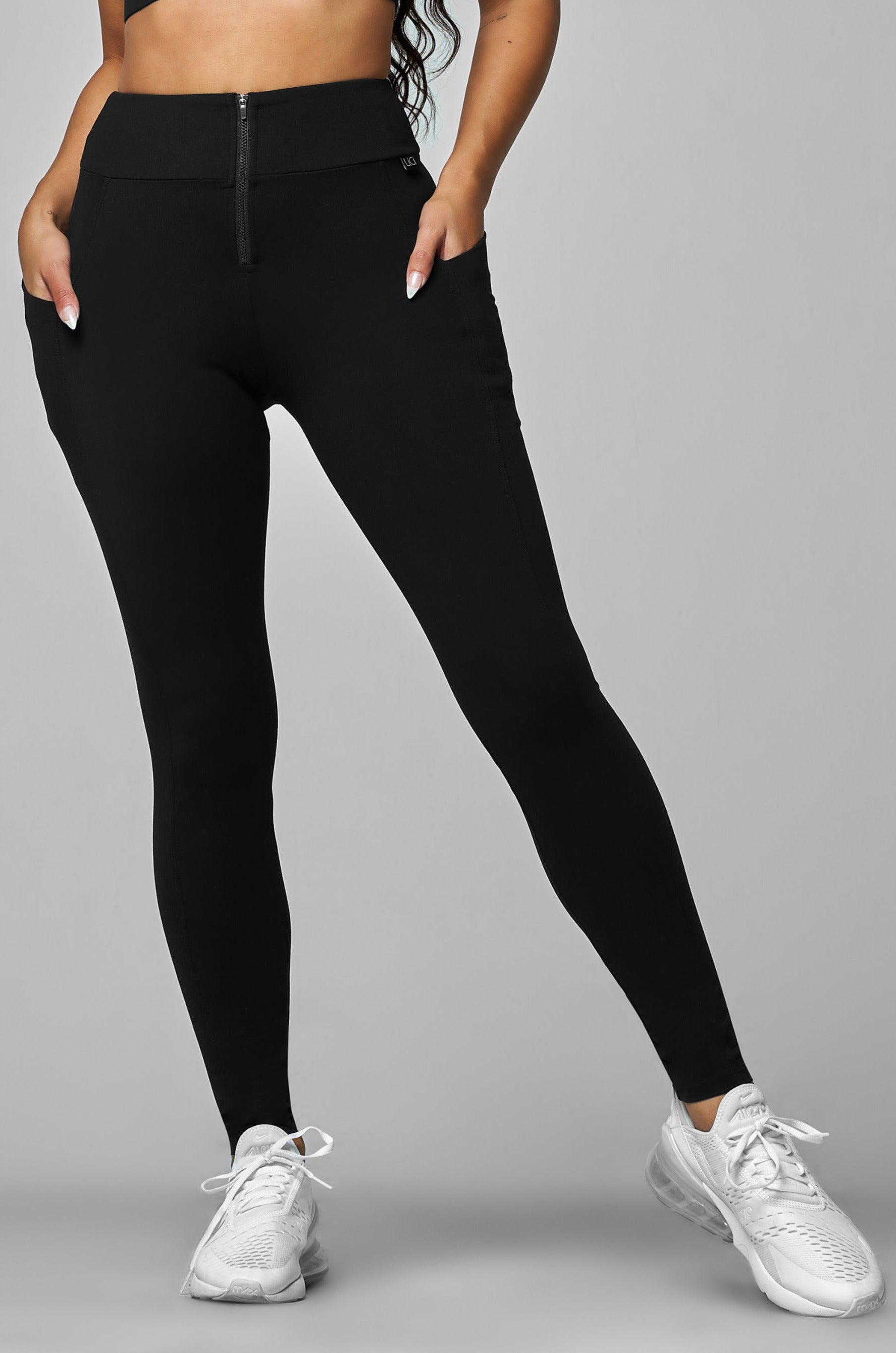 Black Zipper Pocket Legging