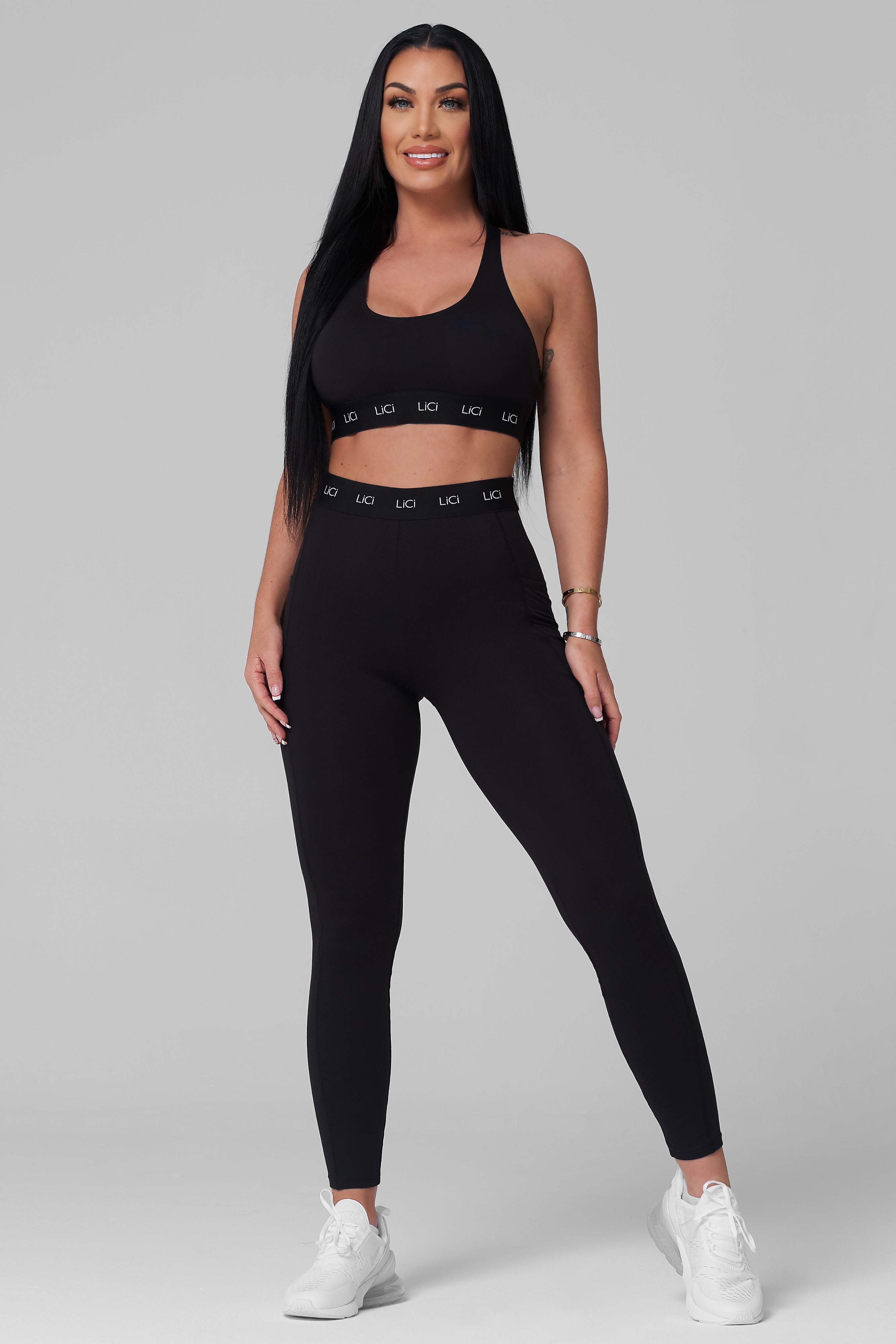 Black Cozy Sport Bra