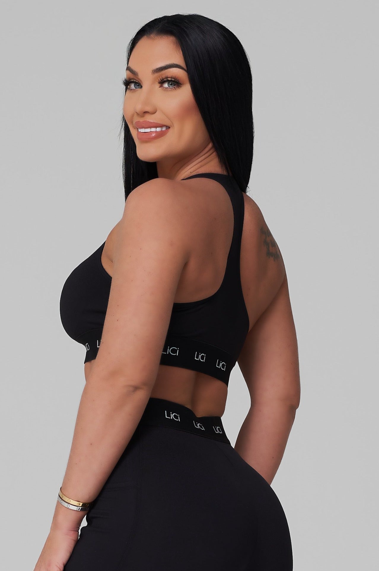 Black Cozy Sport Bra