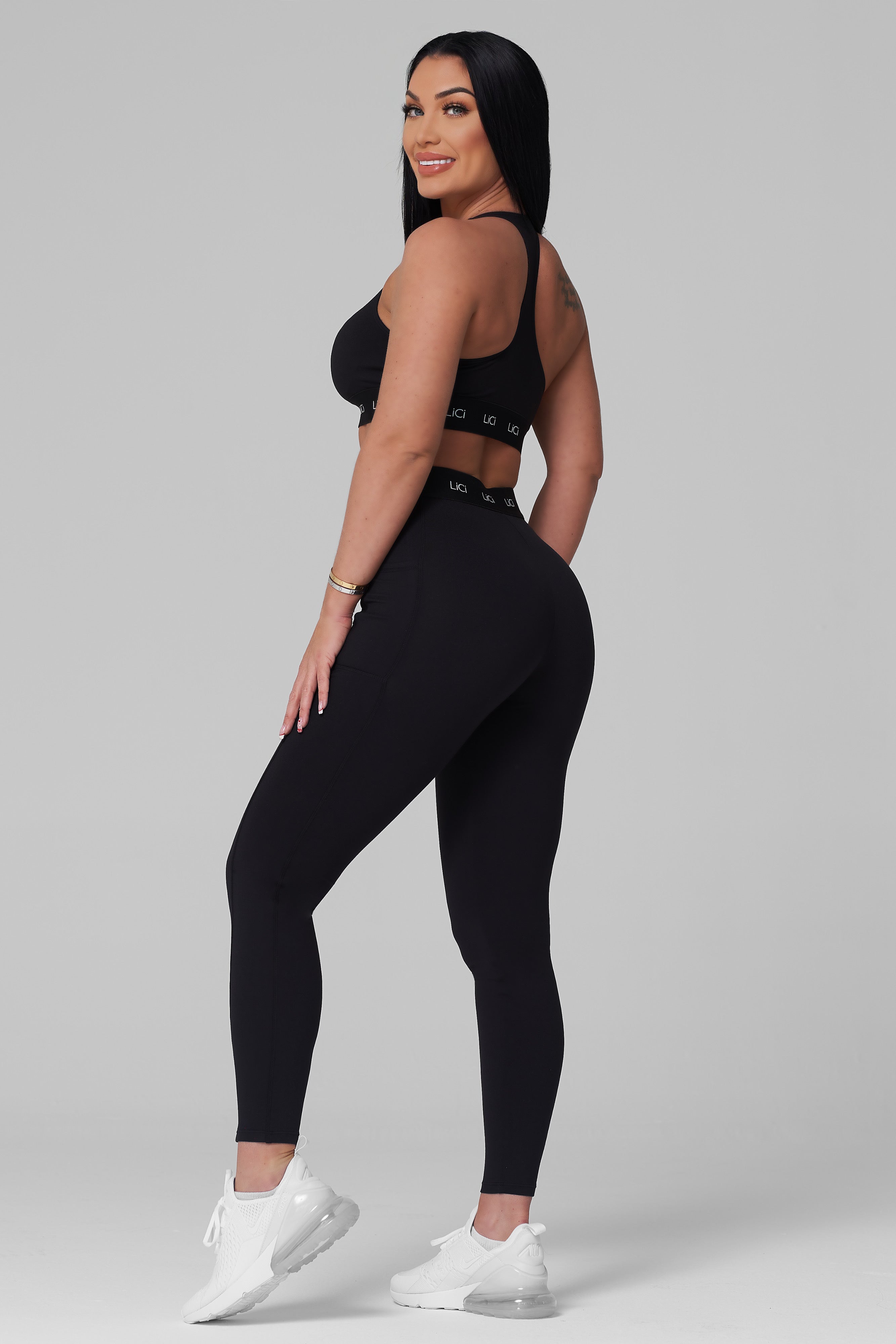 Black Cozy Sport Bra