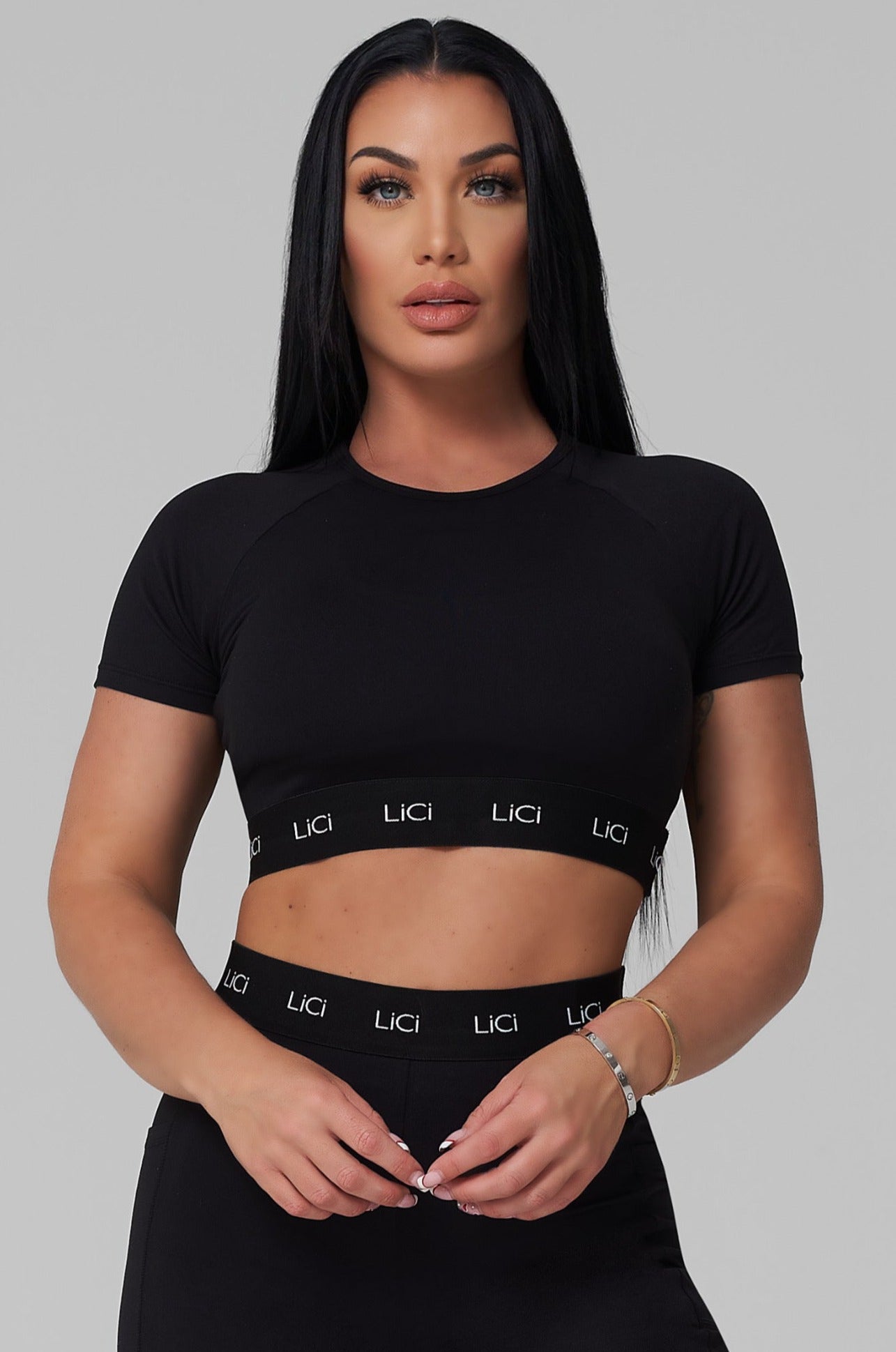 Black Cozy Sport T-Shirt Top