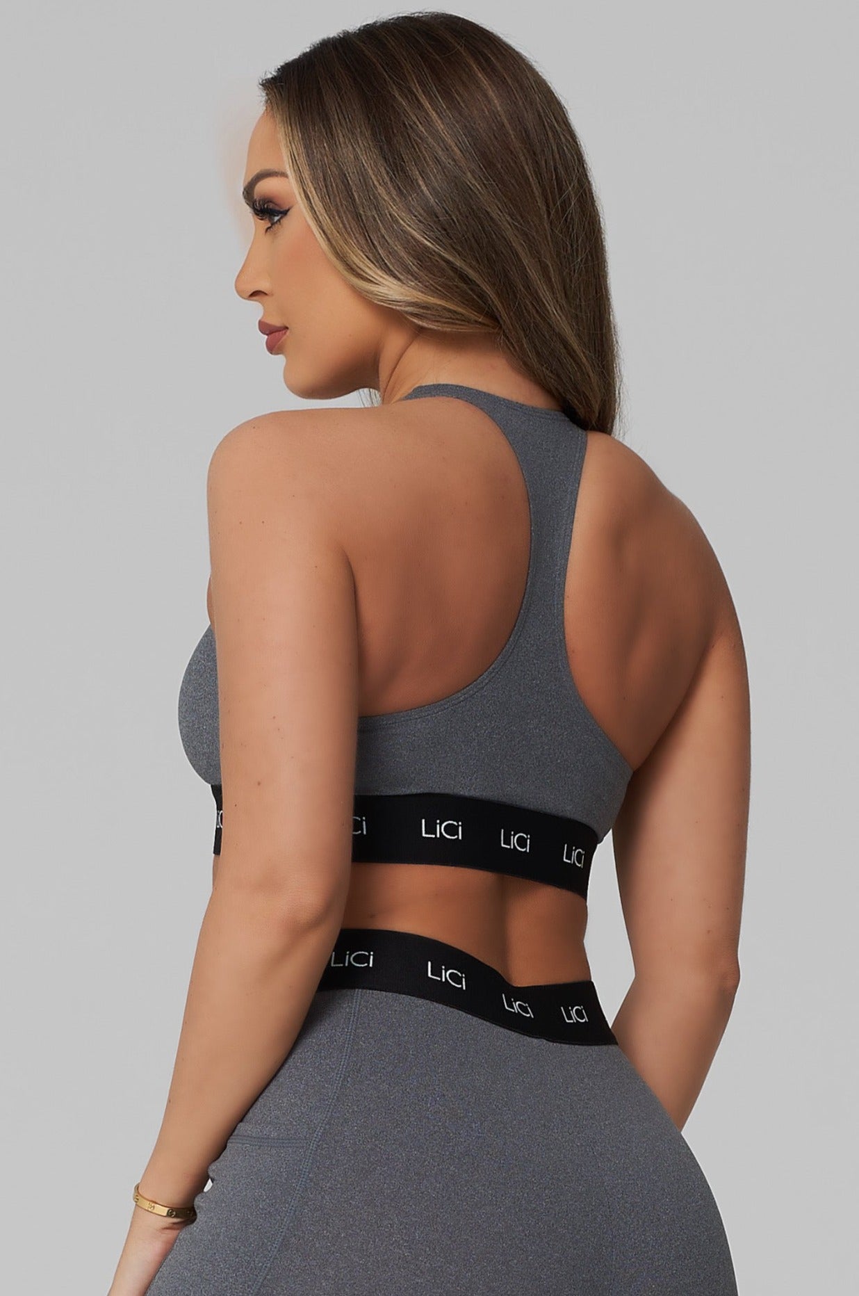 Grey Cozy Sport Bra