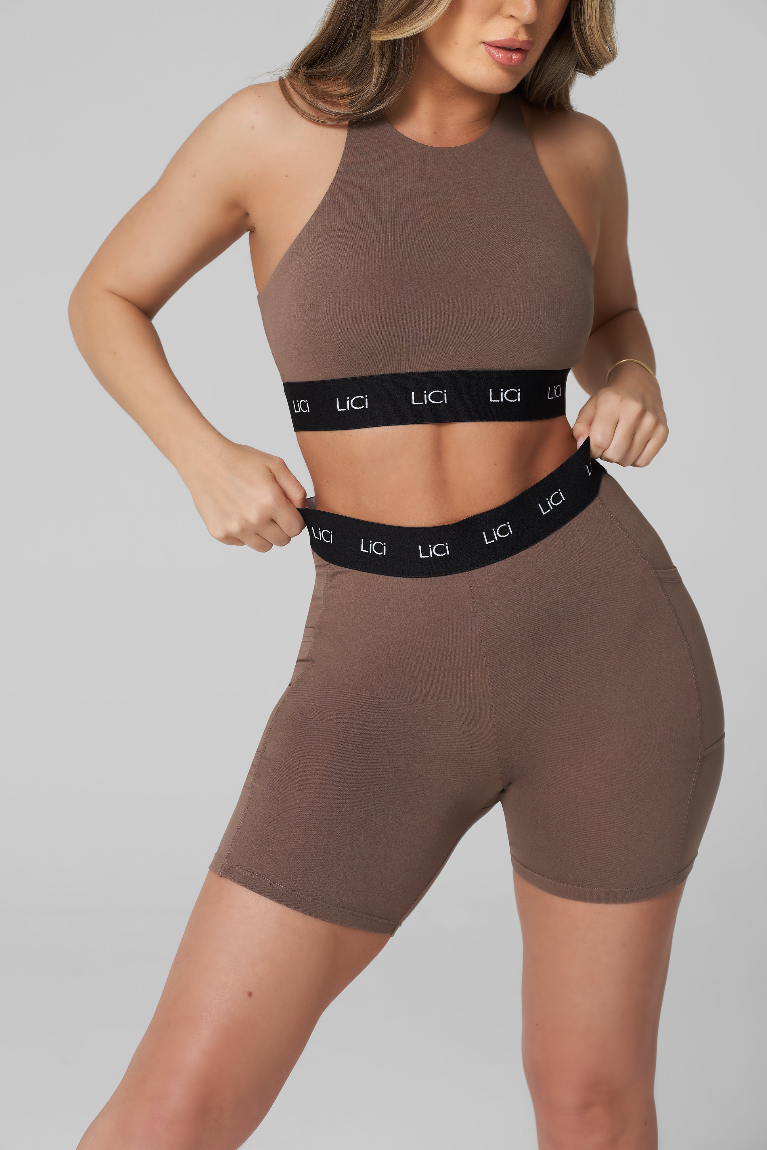 Truffle Cozy Sport Biker Short