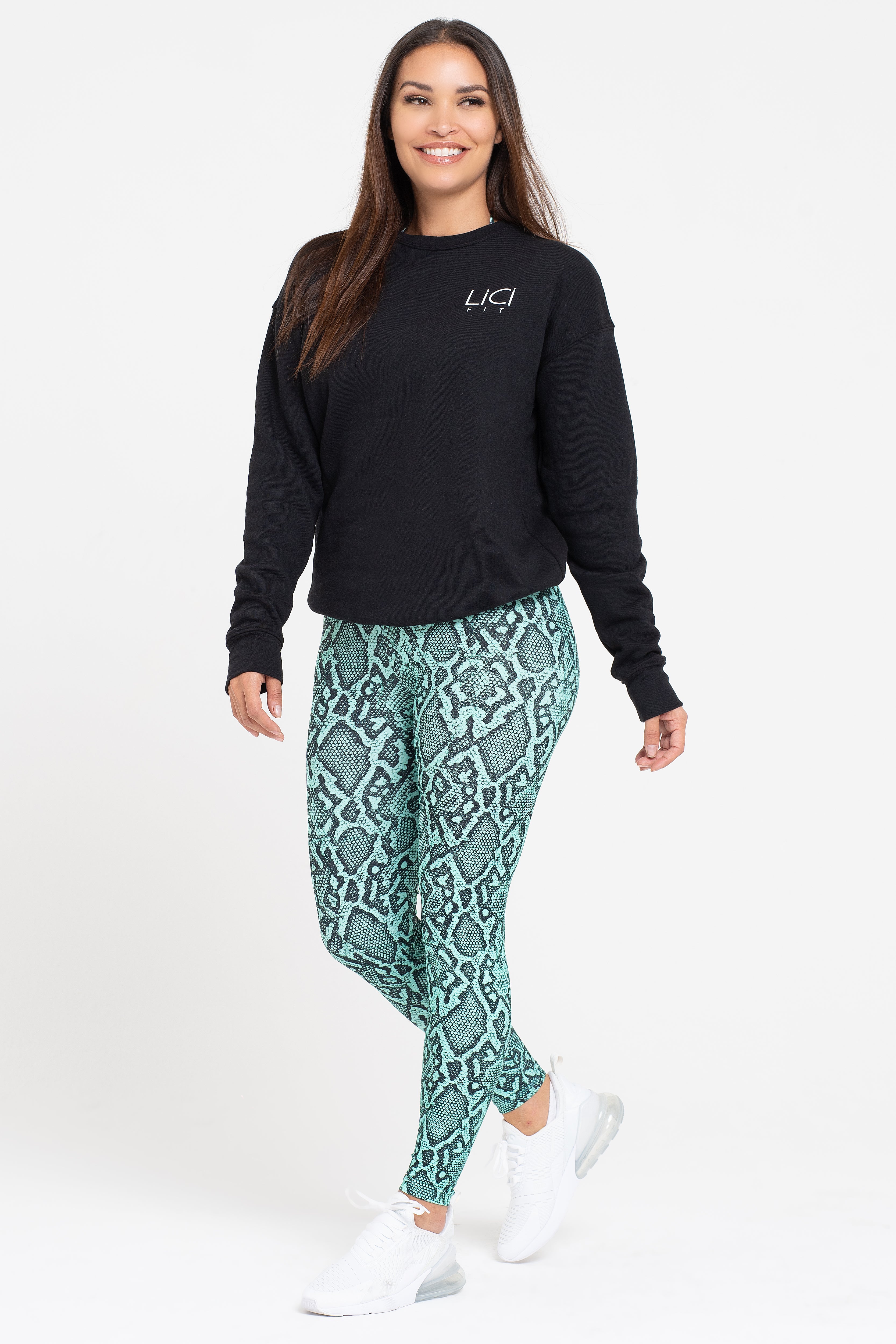 Black LiCi Fleece Crewneck