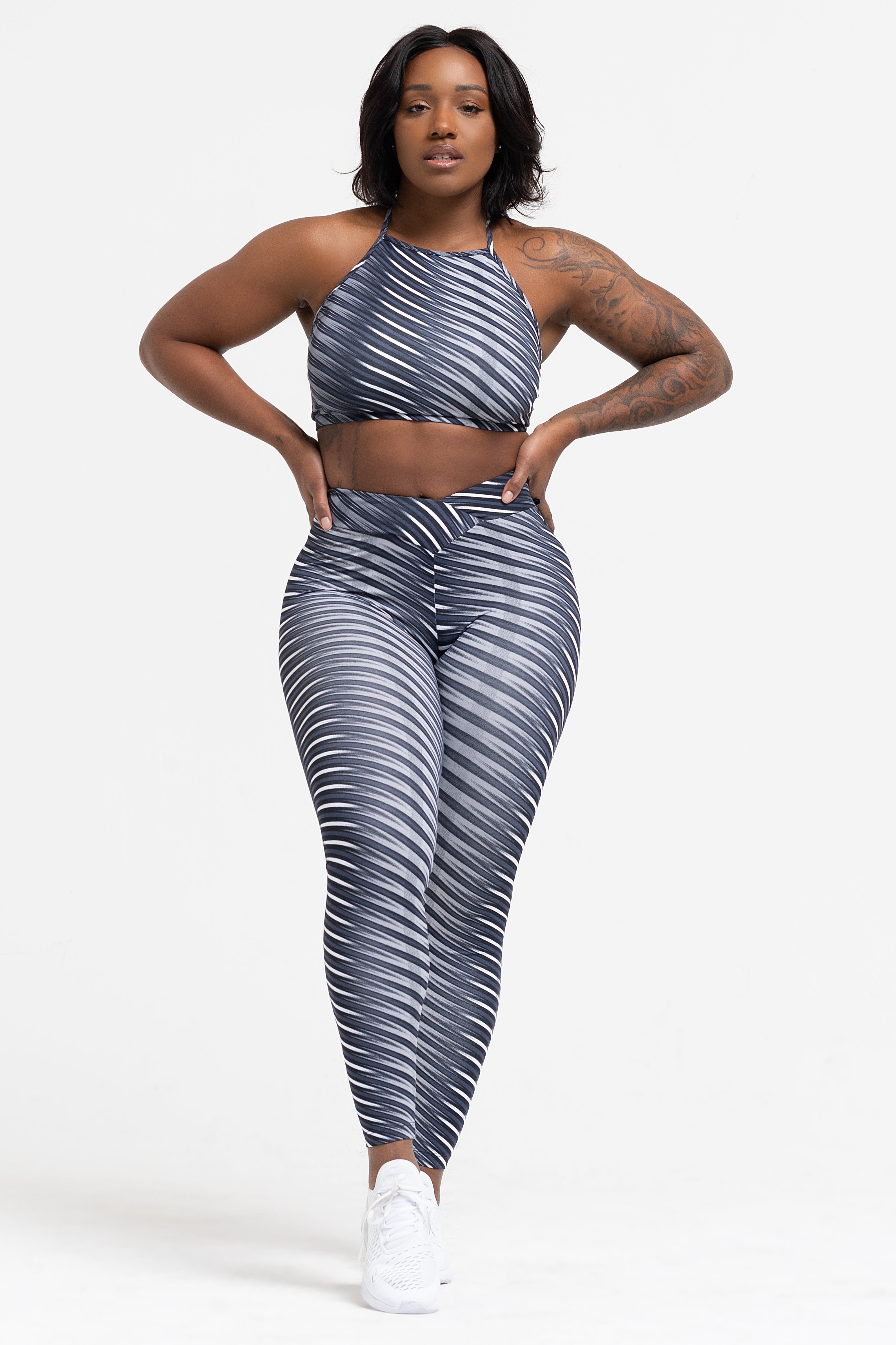 Midnight Criss Cross Crop Top